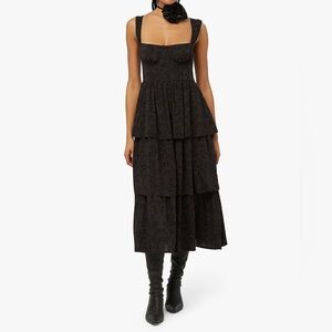Corset Poplin Moody Baroque Maxi Dress